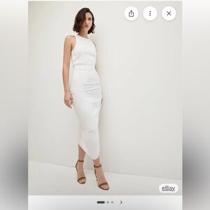 Veronica Beard Asymmetrical White Skirt